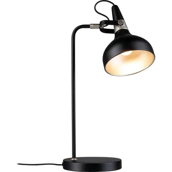 Lampička PAULMANN Stolní lampa Juna E14 max. 20W černá mat, šampaň kov - PAULMANN P 78479