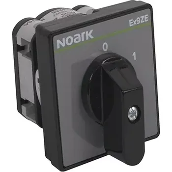 spínač Noark 114256 Ex9ZE2-20/1P SW Otočný vačkový spínač, 2 polohy, In=20A, 1 fáze, Zapnutí-Vypnutí 0-1 (Noark 114256 Ex9ZE2-20/1P SW)