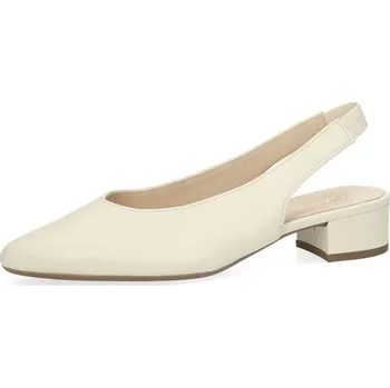 Dámská obuv Gabor dámské kožené lodičky s otevřenou patou - béžové