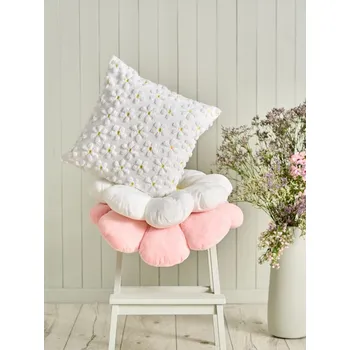 Povlak na polštářek Sinsay - Povlak na polštář s květinovým vzorem - bílá - 988EC-00X - 988EC-00X-ONE