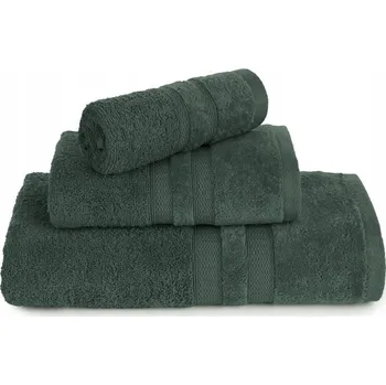 Ručník RUČNÍK KOUPELNOVÝ STŘEDNÍ 1 KS PORTO (10) 50x90 CM TMAVĚ ZELENÝ