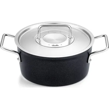 Hrnec Vysoký kastrol ADAMANT 20 cm, černá, hliník, Fissler