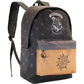 Školní batoh jednokomorový Harry Potter Karactermania odstíny šedé a stříbrné 22 l