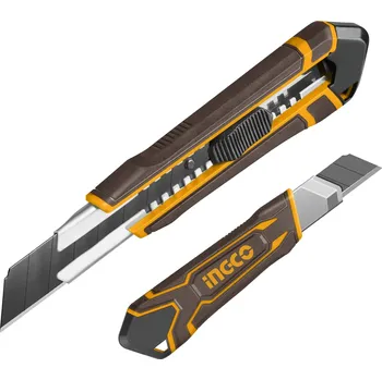 Pracovní nůž Ingco HKNS112505 Nůž odlamovací 25mm ZINK s tlačítkem HKNS112505