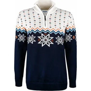 Dámská móda Kama Merino svetr AND 501 101 - přírodně bílá S