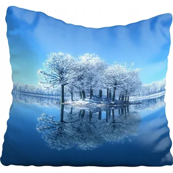 Povlak na polštářek Dekorativní povlak na polštář Zima 45x45 cm