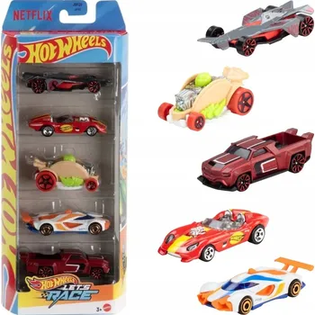autíčko Netflix Let's Race Hot Wheels pětibalení JDR20
