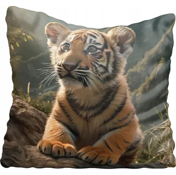 Povlak na polštářek Dekorační povlak na polštář tygr 80x80 cm