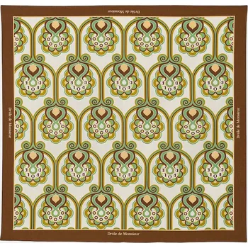 Bavlněný šátek Drôle de Monsieur Foulard Tapisserie Florale, ONE SIZE, zelená, 70X