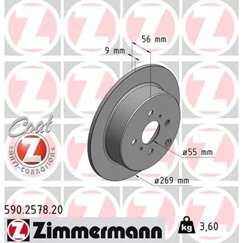 Brzdový kotouč Brzdový kotouč ZIMMERMANN 42431-12210