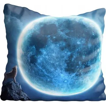 Povlak na polštářek Dekorační povlak na polštář s motivem vlka 45x45 cm