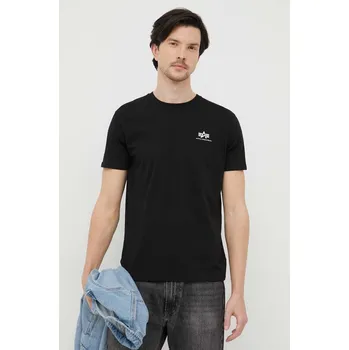 Pánské tričko Bavlněné tričko Alpha Industries Basic T Small Logo 188505.03 černá 99X, vel. S