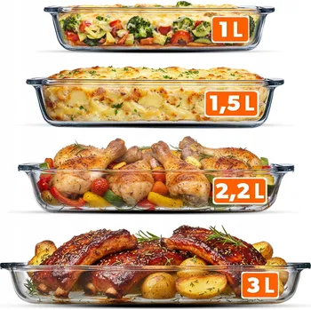 Žáruvzdorná obdélníková mísa Kadax 7,7 l