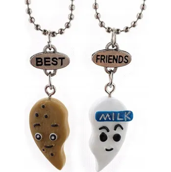 Náhrdelník Náhrdelník přátelství nejlepší přátelé srdce koláč