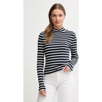 Pánské tričko Bavlněné tričko s dlouhým rukávem Tommy Hilfiger WW0WW47307 námořnická modř 59X, vel. S