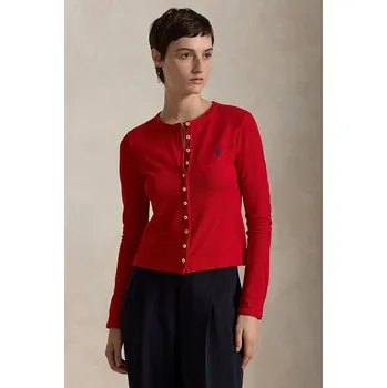 Pánská móda Tričko s dlouhým rukávem Polo Ralph Lauren 211941175 červená 33X, vel. XS