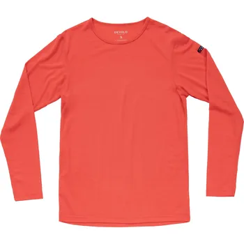 Pánské funkční triko Devold Breeze Merino 150 Shirt Man Velikost: M / Barva: červená