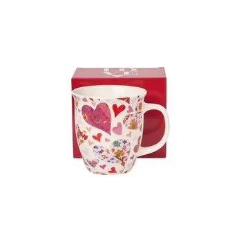 Kubek 650 ml RÓŻOWE SERCA