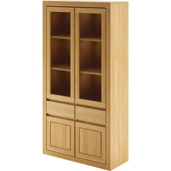 Jídelní set Vitrína KW402 moření výběr povrchové úpravy Moření Bělené