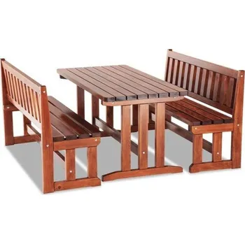 Zahradní nábytek Zahradní set Markéta druh dřeva Borovice / smrk masiv moření výběr povrchové úpravy Bez nátěru