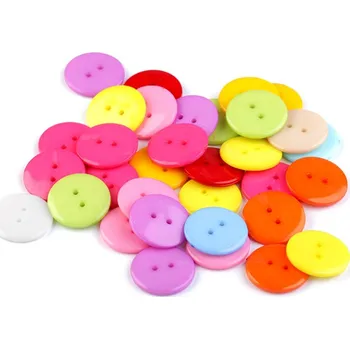 Knoflík Knoflík barevný mix velikost 36", střední, mix barev