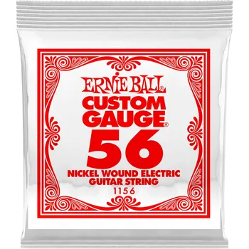 Struna pro kytaru a smyčcový nástroj Ernie Ball 1156 Nickel-Wound Electric Guitar 0.056 + prodloužená záruka 3 roky