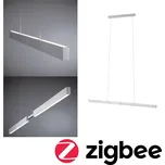 PAULMANN LED závěsné svítidlo Smart Home Zigbee 3.0 Aptare RGBW+ stmívatelné / 2x16W hliník kartáčovaný - PAULMANN P 78025