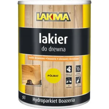 barva a nátěr na dřevo Akrylový lak LAKMA HYDROPARKIET na obložení, polomatný, 5L