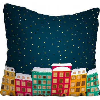 Polštář Povlak na polštářek s vánočním motivem, hvězda, 20x20 cm