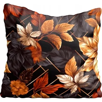 Povlak na polštářek Dekorační povlak na polštář s motivem listů, 75x75 cm