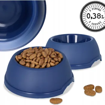 Miska pro psa Jedna plastová miska Barry King modrá 0,38 l