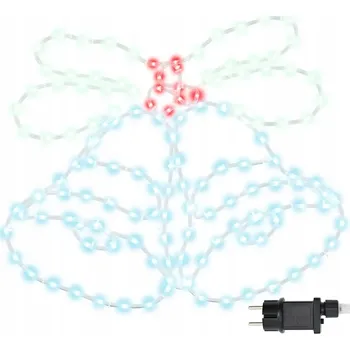 Vánoční světelná dekorace vidaXL 42018957 vánoční zvonek 56 x 46 cm 144 LED vícebarevný