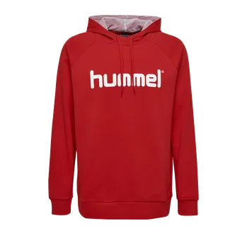 Pánské oblečení Mikina s kapucí hummel cotton logo hoody 62 203511-306 Velikost 3XL