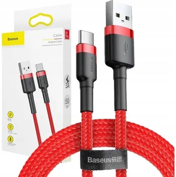 Datový kabel Kabel Baseus USB - USB-C 3 m červený