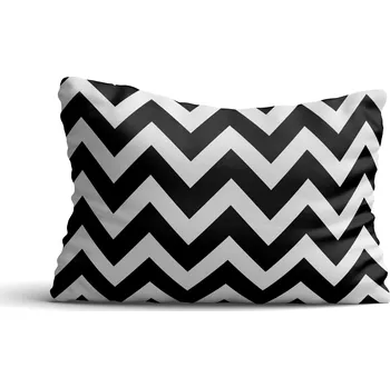 Povlak na polštářek Povlak na polštář zygzak černý 30x40cm