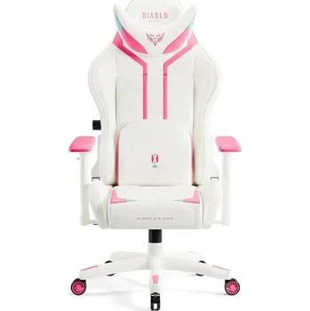 Herní židle Diablo X-Ray 2.0 Small herní židle bílo-růžová
