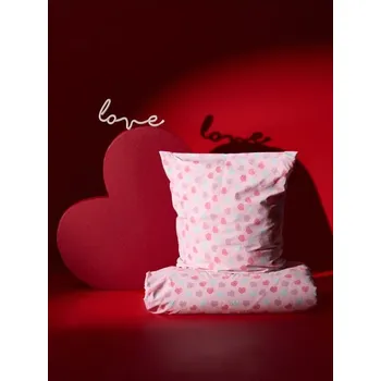 Povlečení Sinsay - Povlečení se srdíčky - růžová - 073HJ-30X - 073HJ-30X-ONE