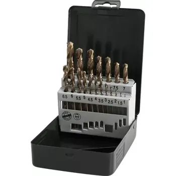 Příslušenství k vrtačce Sada vrtáků do kovu 1 - 10mm HSS-Co5 cobaltových 19-dílná, 45.04-2907-19
