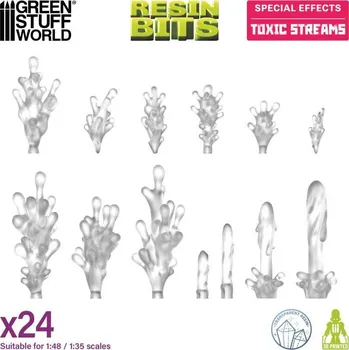 Plastikový model 3D Printed Set Toxic Streams – 3D tištěné toxické proudy (24 ks)