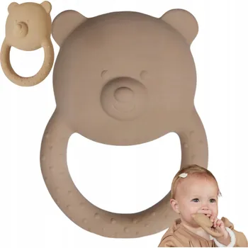 Kousátko na prořezávání zoubků Jollein kaučukové béžové