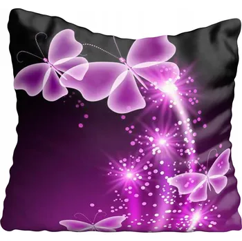 Polštář Dekorační povlak na polštář s motýlky 40x40 cm