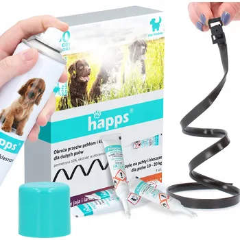 Antiparazitikum pro psa Obojek PROTI KLÍŠŤATŮM pro PSA 60cm Kapky BLECHY Sprej PROTI BLECHÁM do DOMU a BOUDY 250 KD