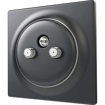 Fibaro Walli TV-SAT zásuvka, matná antracit (FGWTFEU-021-8)