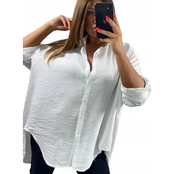 Dámská košile Genesy dámská košile s dlouhým rukávem, bez vzoru, bílá U200, velikost 52