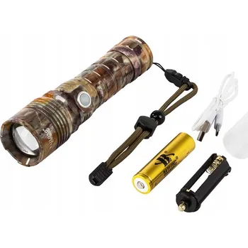 Svítilna TAKTICKÁ SVÍTILNA BAILONG ZOOM CREE LED XHP160 USB