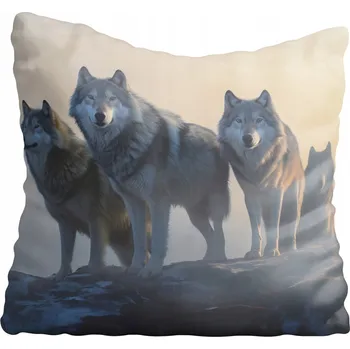 Povlak na polštářek Dekorační povlak na polštář vlk 55x55 cm