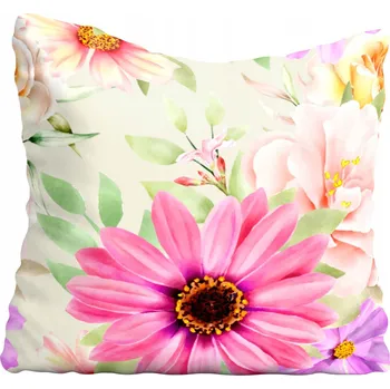 Polštář Povlak na polštář s květinami 30x30 cm