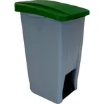 Odpadkový koš Gastro Odpadkový koš nášlapný 60 l, šedá/zelená