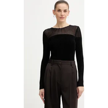 Velurová halenka Guess ROWENA W5BR62.Z0890 černá 99X, vel. M