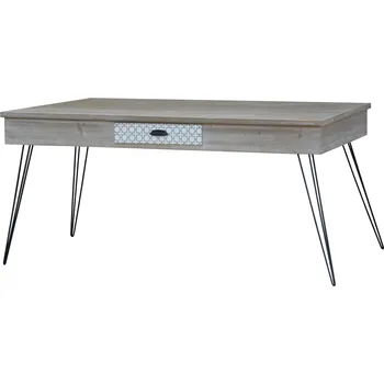 Jídelní stůl Jídelní stůl Loano 163 cm z masivu hnědý/černý